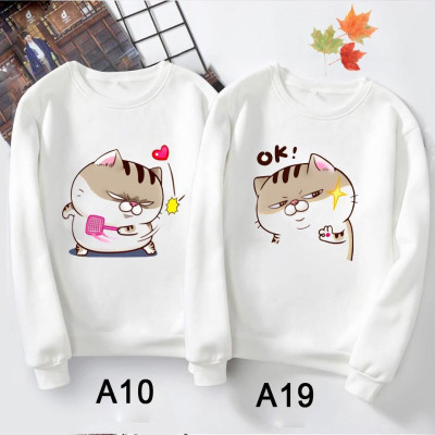 Áo đôi sweater cute - ÁO ĐÔI THU ĐÔNG MÈO BÉO AMI CỰC YÊU