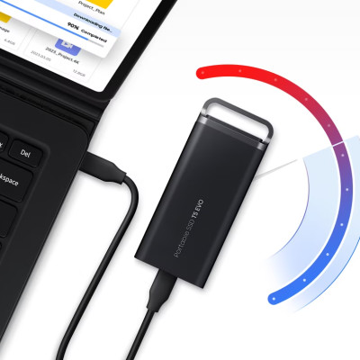 Ổ cứng di động SSD Samsung T9 Tốc độ đọc/ghi 2,000 MB/s 1,950 MB/s USB 3.2 Gen 2x2 - 1 Đổi 1 - Hàng chính hãng