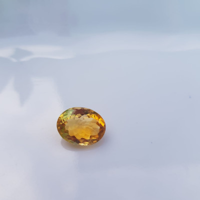 Mặt Nhẫn Oval Màu Vàng Đẹp như hoa  Đá Citrine tự nhiên  Size hạt 13mm x 9,8mm x 7mm ạ
