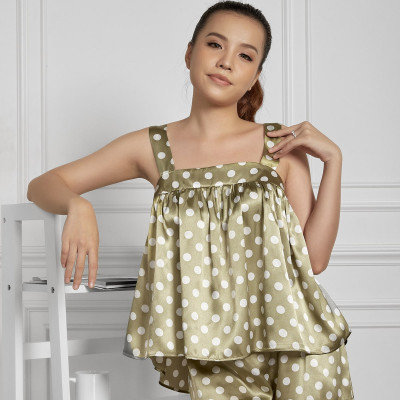 Đồ Bộ Mặc Nhà Nữ Hai Dây Maxivic, La Mộc - MM112111