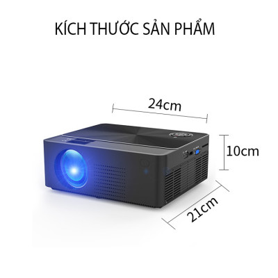 Máy Chiếu Mini Siêu Nét Kết Nối Bluetooth Wifi Chạy Hệ Điều Hành Android W2S Cao Cấp - Hàng Nhập Khẩu
