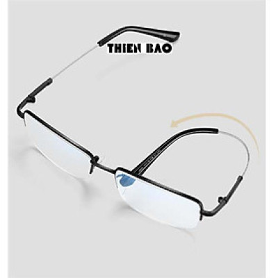 Kính lão thị, kính viễn thị Nam nữ KVM367 hàng đẹp xẻ cước chống as xanh Gọng TITANIUM càng dẻo chuẩn độ
