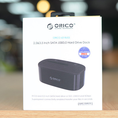 Khay Đựng Ổ Cứng Docking ORICO USB3.0/3.5/2.5 - 6218US3 - Hàng Chính Hãng