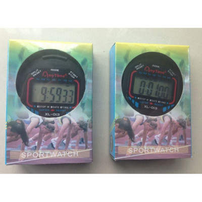 Đồng hồ bấm giờ LCD cầm tay kỹ thuật số tập thể thao có dây đeo chuyên nghiệp