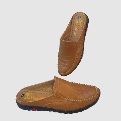 Dép Bít Mũi Nam HÀ NAM Da Bò Thật Cao Cấp GSB20124