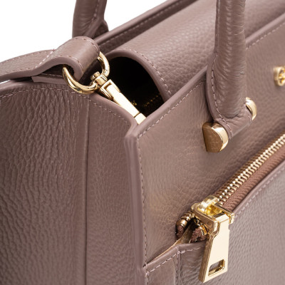 Túi Xách Da Thật Túi Thời Trang Nữ GENCE TX17 Chất Liệu Da Bò Cao Cấp Màu Brownrose