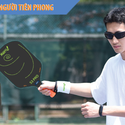VỢT PICKLEBALL MAXVI S3 PRO MẶT SỢI CARBON T300 DÀNH CHO NGƯỜI BẮT ĐẦU CHƠI - ĐÁNH CỰC ĐÃ