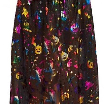 Set áo choàng phù thủy kèm mũ hóa trang Halloween áo 120cm 