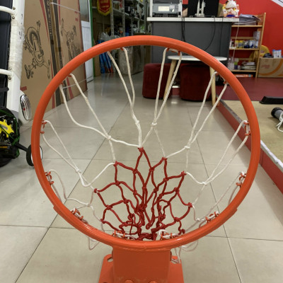 Vành rổ thi đấu tiêu chuẩn phi 45cm nặng 7.5kg chắc chắn từ sắt đặc 2cm và có lò xo đàn hồi chống rung