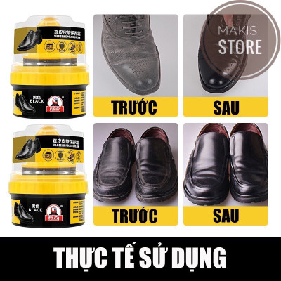 Xi Đánh Bóng Giày Da Làm Bóng Nhanh Đồ Da, Xi Kem Dưỡng Da Có Đầu Mút Hỗ Trợ - HÀNG CHÍNH HÃNG MINIIN