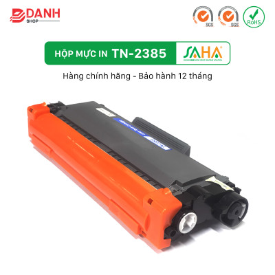 Hộp mực in SAHA TN-2385 - CÓ NẮP NẠP MỰC - Dùng cho máy in Brother - Chính Hãng (BOX)