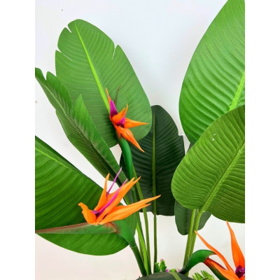 Cây thiên điểu giả - cao 120cm - Cây giả, hoa lụa Decor trang trí nhà cửa