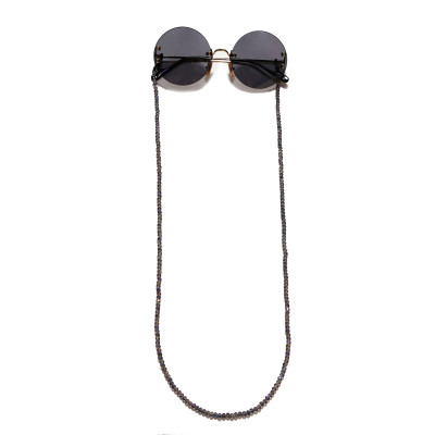 Dây đeo gọng kính hạt cườm đen chuỗi dây chuyền vòng đeo cổ tránh thất lạc kính chống rơi vỡ nam nữ unisex cá tính