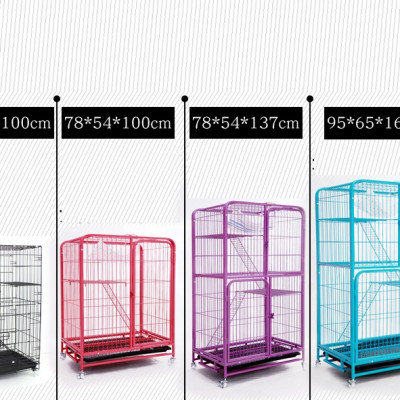 Biệt thự mèo -Nhà mèo dạng chuồng mèo  Nan ống Hanpet (Lồng mèo Không kèm phụ kiện)