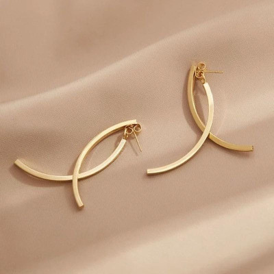 Earrings đeo tai nữ dáng dài bạc S925 thời trang Hàn Quốc