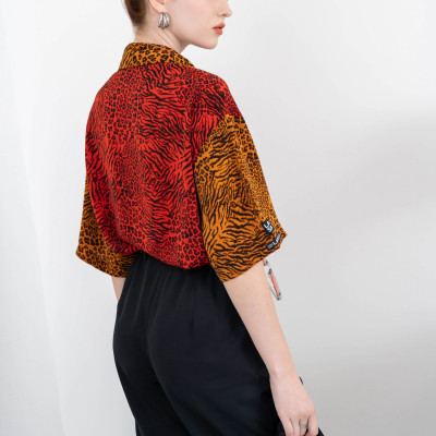 LAAS Áo somi beo vằn nổi bật cá tính