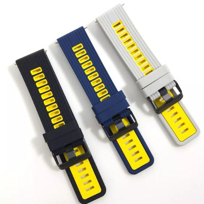 Dây đồng hồ silicon khóa đen dành cho Samsung galaxy watch 3 41mm / 45mm