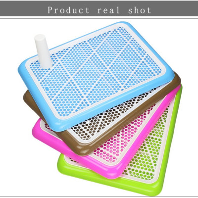 Khay vệ sinh cho chó đực và cái Kích thước size lớn loại có cọc Size 65x45cm thích hợp chó dưới 20kg MÀU NGẪU NHIÊN