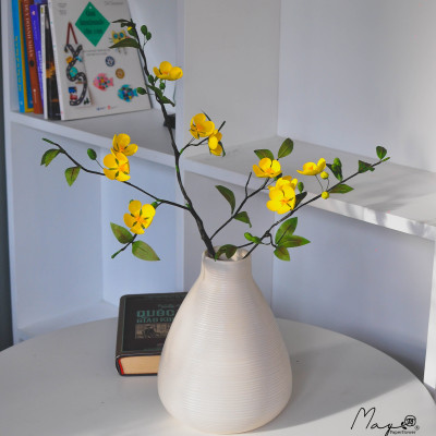 Hoa giấy handmade trang trí Tết, Cành Hoa Mai handmade , Maypaperflower - hoa giấy nghệ thuật, hoa cắm bình, decor nhà ở