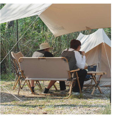 Ghế đôi dã ngoại vân gỗ NatureHike NH20JJ002