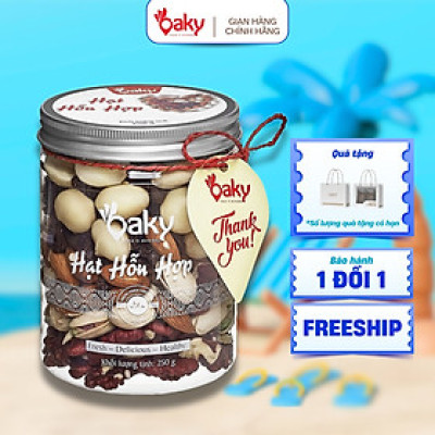 Hạt Hỗn Hợp Oaky 250g (Size Nhỏ) - Nhập Khẩu Mỹ & Úc, Ăn Vặt Healthy, Giàu Dinh Dưỡng