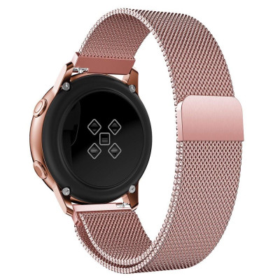 Dây Đồng Hồ 20mm Thép Lưới Nam Châm Cho Đồng Hồ Samsung Galaxy Watch Active 2, Active, Galaxy Watch 42mm 