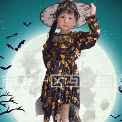Váy phù thủy kèm mũ hoá trang halloween 