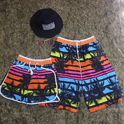 Quần đôi đi biển mẫu mới đẹp xinh combo 2 quần ( 1 quần nam + 1 quần nữ)