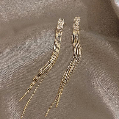 Earrings đeo tai cho nữ dáng dài tua dua sành điệu