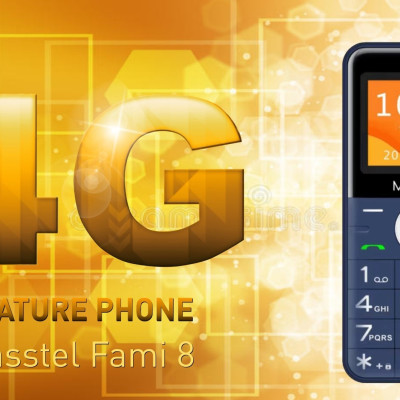 Điện thoại Masstel Fami 8 4G(LTE) Gọi HD call , Bàn phím chữ số lớn,Loa to - Hàng chính hãng