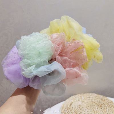 Dây buộc tóc scrunchies size lớn dễ thương HD137