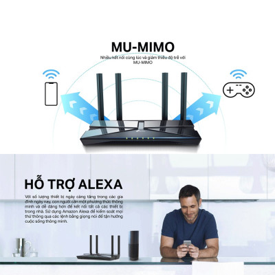 Bộ Phát Router Wifi TP-Link Archer AX10 Gigabit - Wifi 6 Chuẩn AX1500 - HÀNG CHÍNH HÃNG