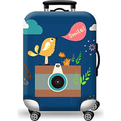 Túi bọc bảo vệ vali -Áo vỏ bọc vali - Chim và máy ảnh