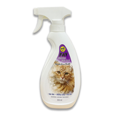 Xịt Tắm Khô Khử Mùi Dưỡng Lông Giữ Ẩm Cho Mèo FAY Groom For Cat 350ml