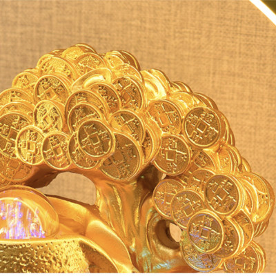 Thác Nước Phong Thủy Cây Vàng Ngọc Châu Tài Lộc Decord Trang Trí_ Hàng Chính Hãng