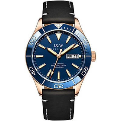 Đồng Hồ Nam I&W Carnival 533G1 Chính Hãng Full Box Chống Nước Kính Chống Xước Dây Da Cao Cấp BH 60T (Máy Cơ Tự Động)