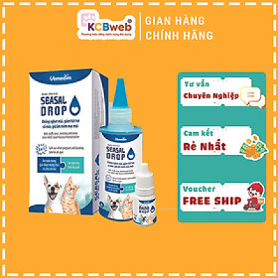 Seasal Drop nước nhỏ mũi cho chó mèo - Vemedim