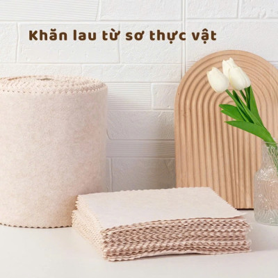 COMBO 10 Khăn Lau Xơ Mướp Đa Năng Lau Bề Mặt, Đánh Bay Dầu Mỡ 20cm x 20cm Siêu Thấm Hút Kháng Khuẩn An Toàn TÁI SỬ DỤNG NHIỀU LẦN
