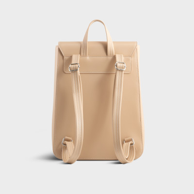 Balo Yuumy ( Thời trang nữ nắp gập dáng hộp cỡ lớn - Balo da Smooth YBA98 )