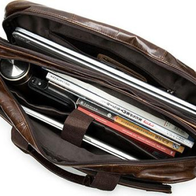 Cặp nam công sở da bò cao cấp BHM9205 Túi xách nam.Vừa laptop đến 17inch.