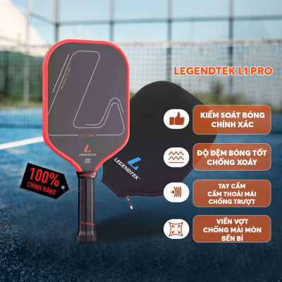 Vợt Pickleball Legendtek L1 Pro Cao Cấp - Hồng - Lõi Poly Siêu Nhẹ, Mặt Carbon Cường Lực, Kiểm Soát Toàn Diện