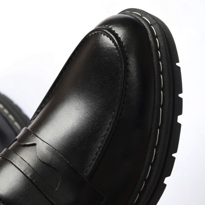 Giày Tây Nam Không Dây Da Mềm Đế Khâu Mã GC01