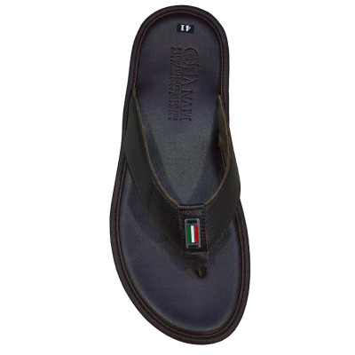 Dép Xỏ Ngón Nam Da Bò Thật TiTi ĐÔ Cao CấpDNA2142d