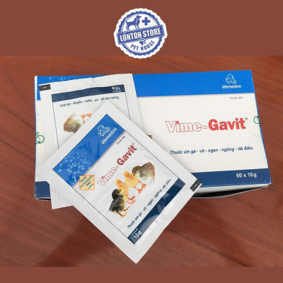 VEMEDIM Vime Gavit - Combo 05 Gói Úm Gà Vịt, Ngan, Ngỗng, Đà Điểu 10g - Lonton Store