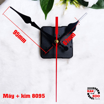 Máy đồng hồ treo tường  (KIM TRÔI)- Silent Quartz hiệu 6168s trục đồng dài 15mm (cốt cao 22mm) bảo hành 12 tháng