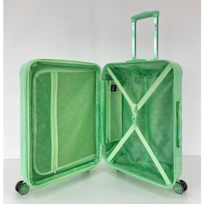 Vali Nhựa Carbon PC NiceVilla Khóa kéo Đôi Mở Rộng Chống Vỡ Size 20 & 24 & 28 Inch