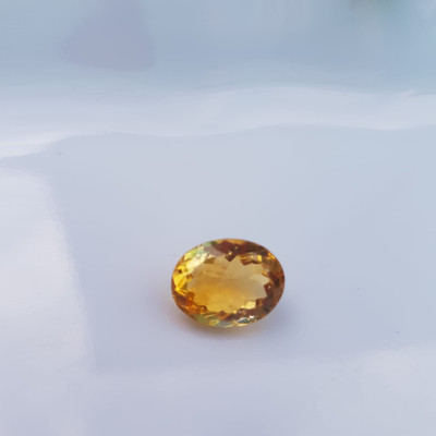 Mặt Nhẫn Oval Màu Vàng Đẹp như hoa  Đá Citrine tự nhiên  Size hạt 13mm x 9,8mm x 7mm ạ