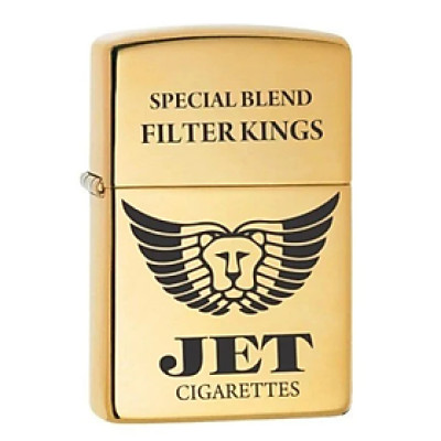 Hộp quẹt zippoo bao thuốc Jet hàng chính hãng USA vỏ đồng nguyên khối có tem đỏ 2 mẫu trơn nhám (giao bất kỳ) , Bật lửa zippoo jet vàng (trơn/nhám) độc đáo