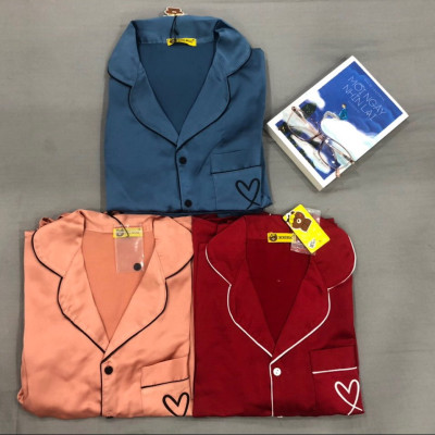 Đồ Bộ Nữ Satin Lụa Trơn BS0001