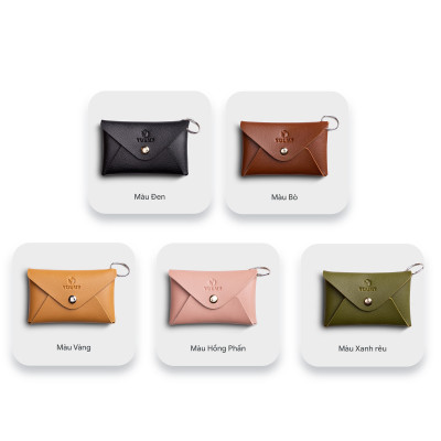 Ví Yuumy ( Thời trang nữ nắp gập cỡ nhỏ - Ví móc khóa da thời trang YMK11 )